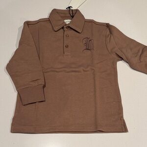 Classic Brown Kids Polo Shirt